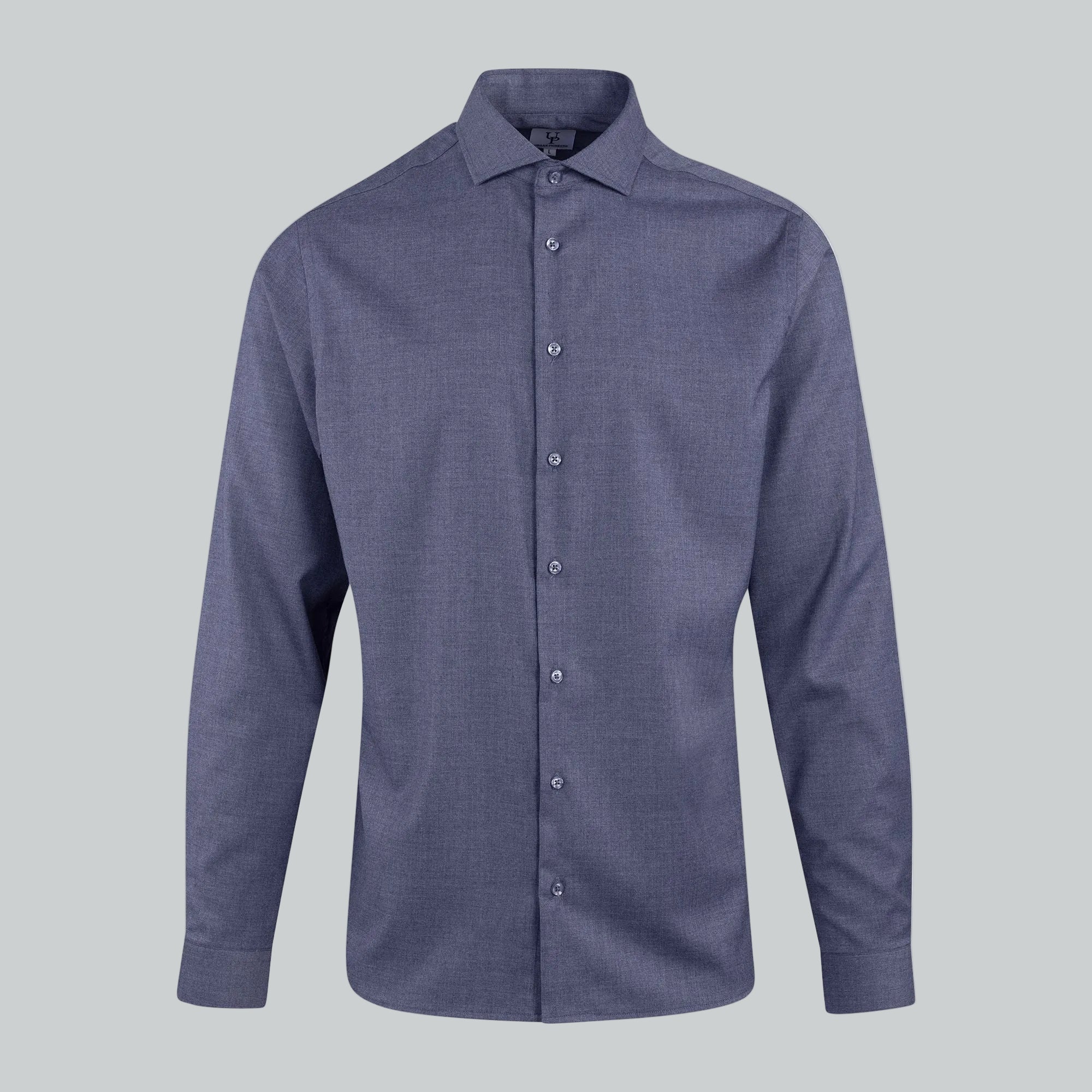 Urban Pioneers - Brimi LS Shirt DARK BLUE MELANGE