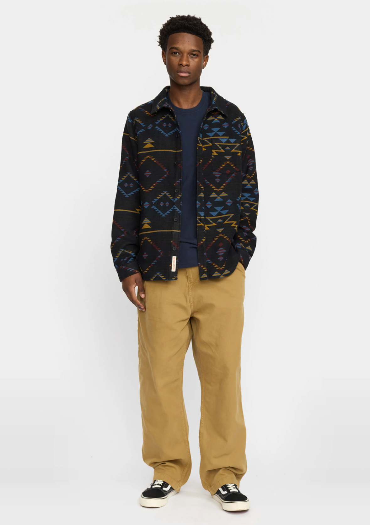 REVOLUTION- Casual Shirt / 3195 - Black