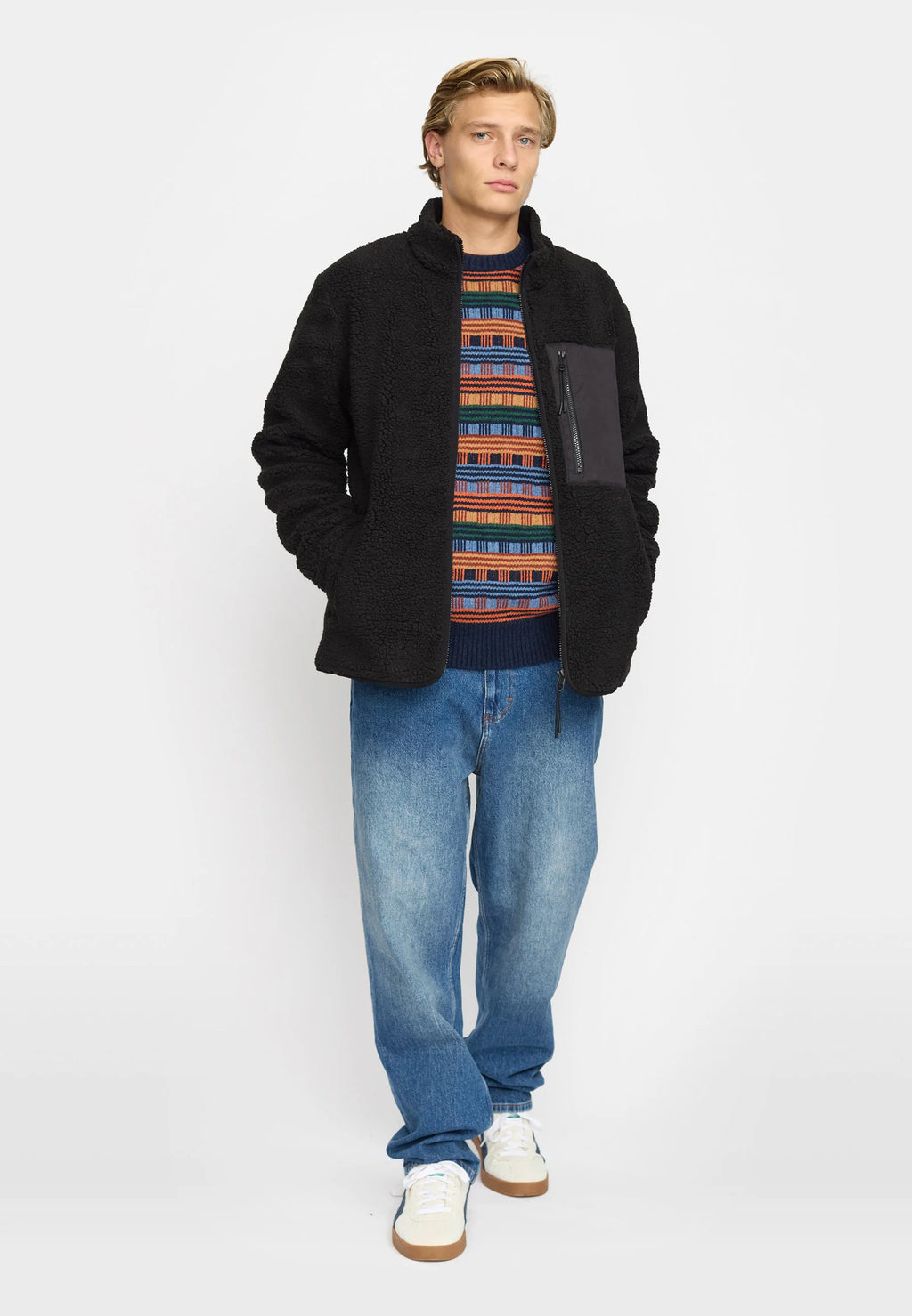 REVOLUTION - Pocket Teddy Jacket / 7816 - Black