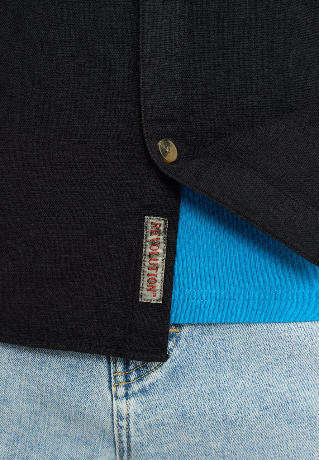 REVOLUTION - Casual Shirt / 3997 - Black