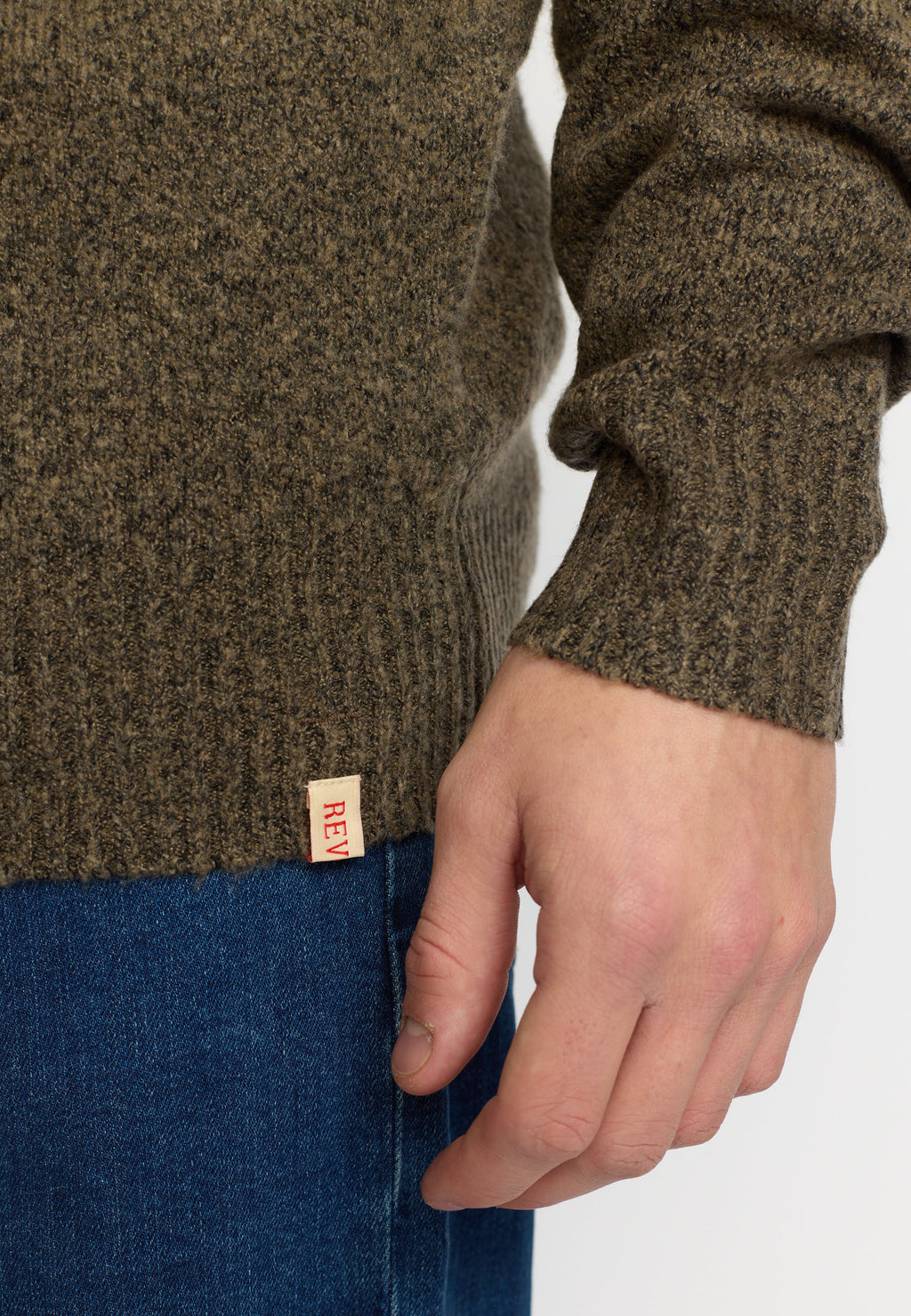 REVOLUTION - Knit Sweater / 6537 - Brown