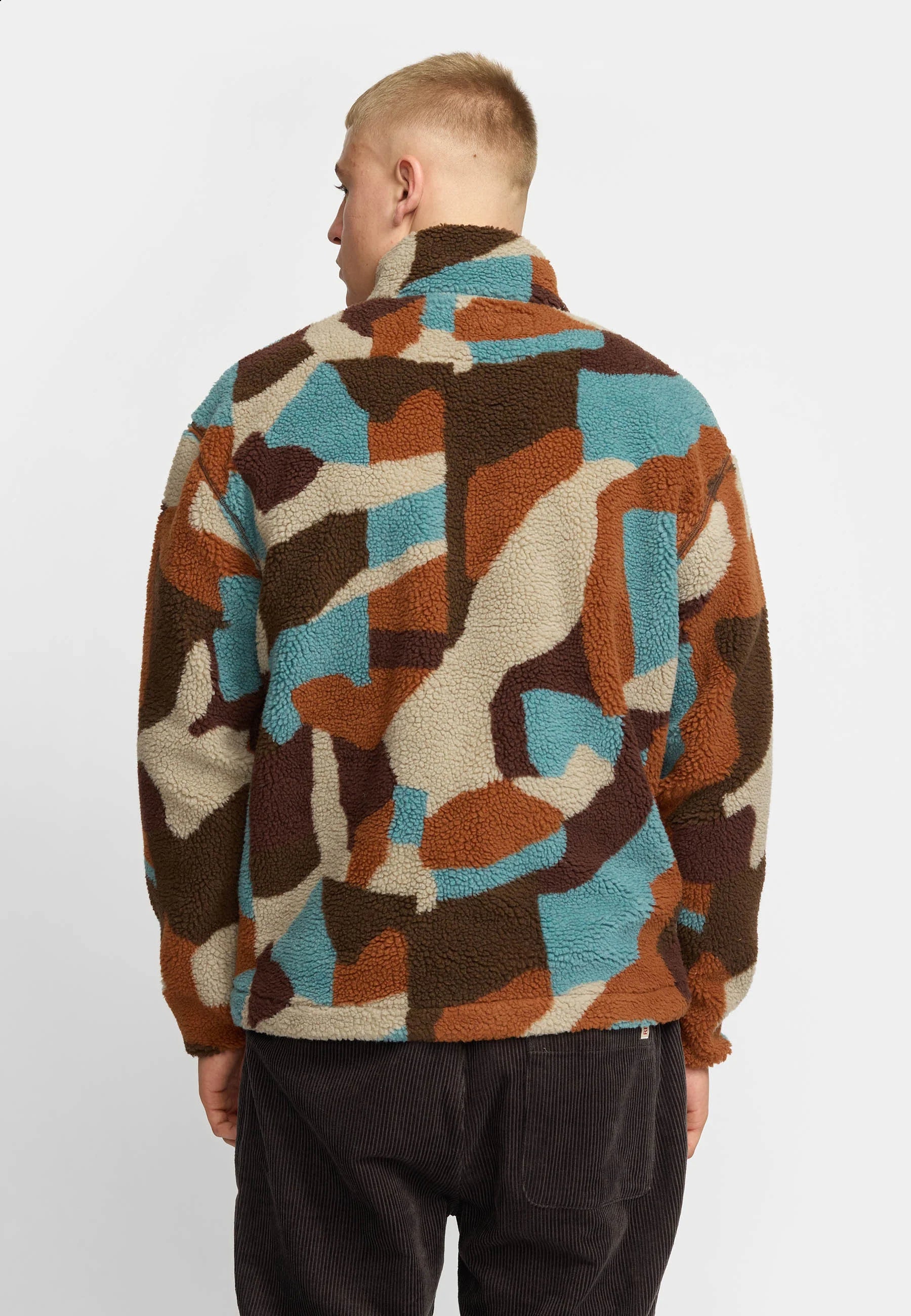 REVOLUTION - Printed Teddy Jacket / 7023 - Brown