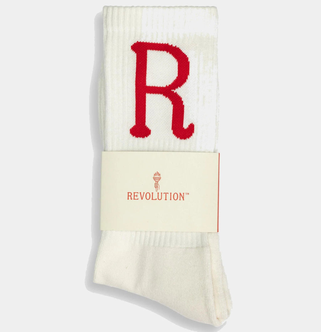 REVOLUTION - Brand Sock / 8905 - White
