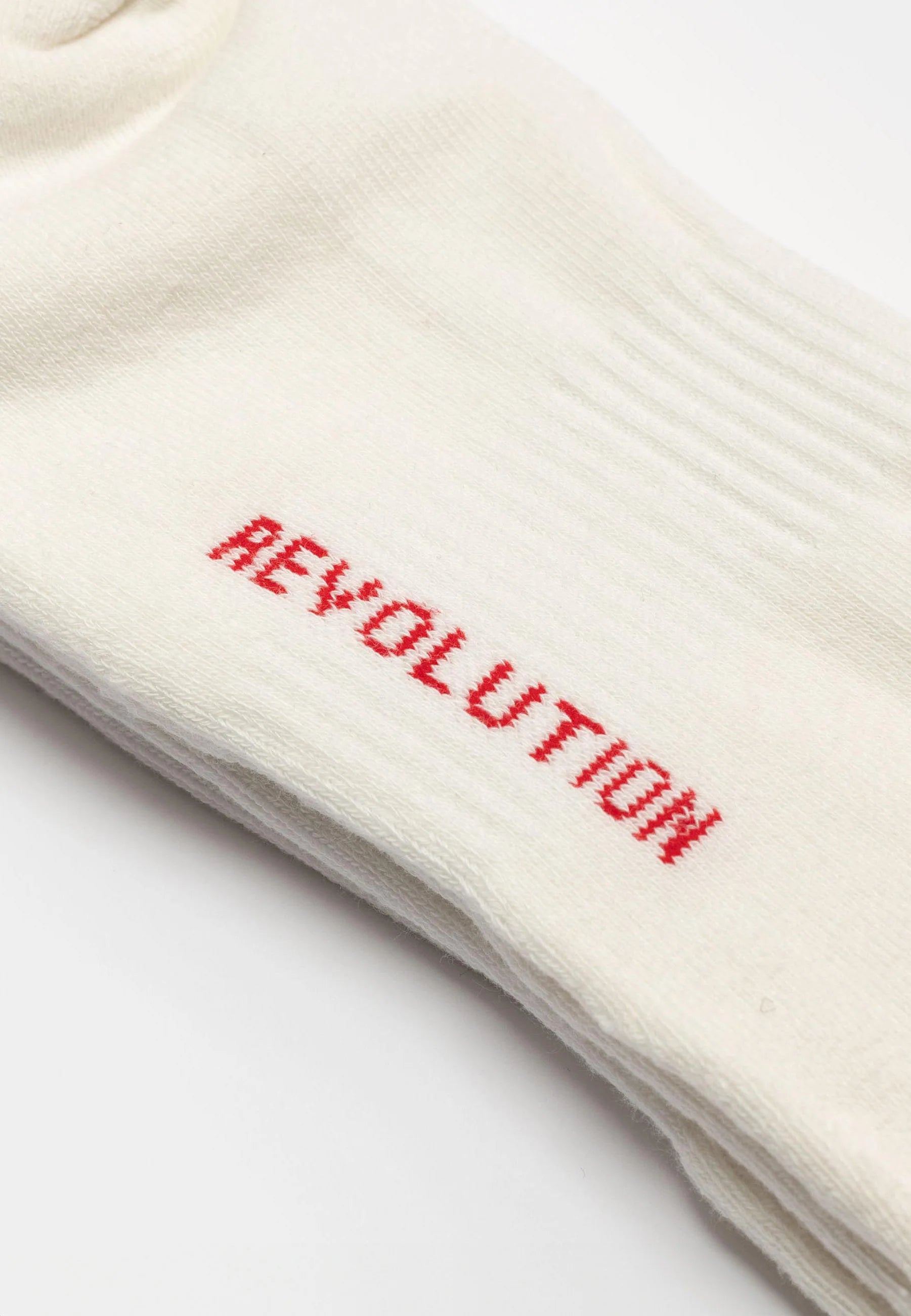 REVOLUTION - Brand Sock / 8905 - White