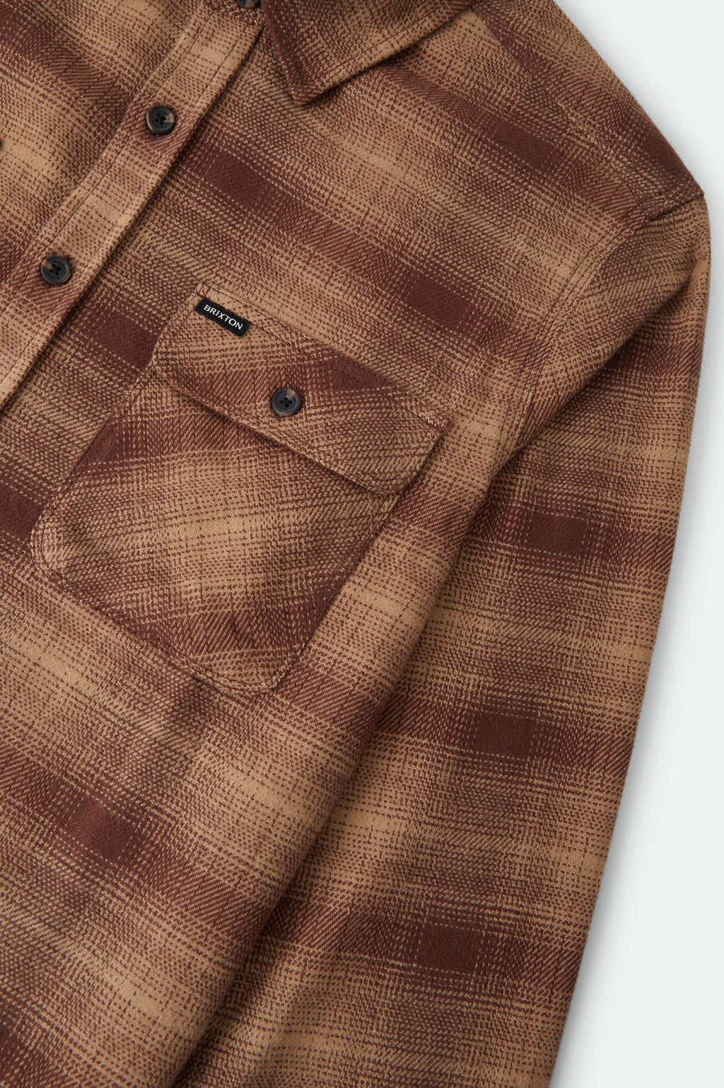 Brixton - Bowery Flannel Chocolate/Khaki