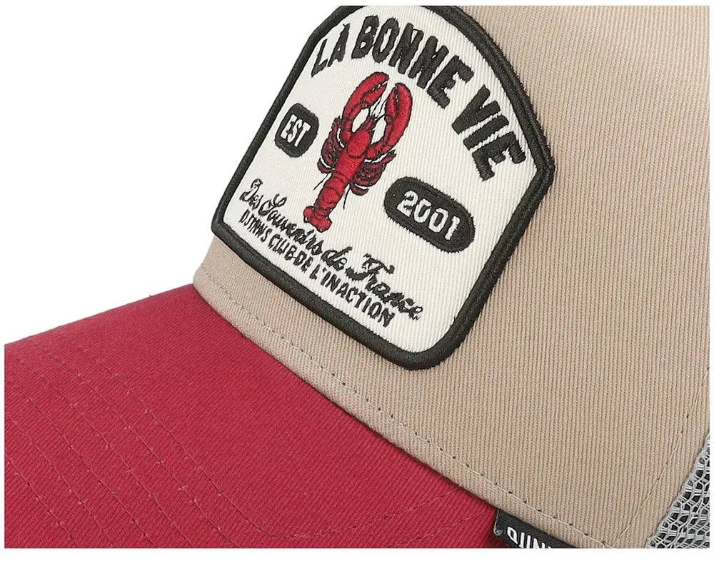 Djinns - HFT Cap La Bonne Vie Khaki/Red/Grey