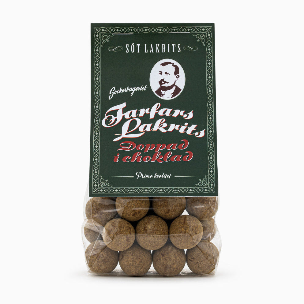 Farfars lakrits i choklad