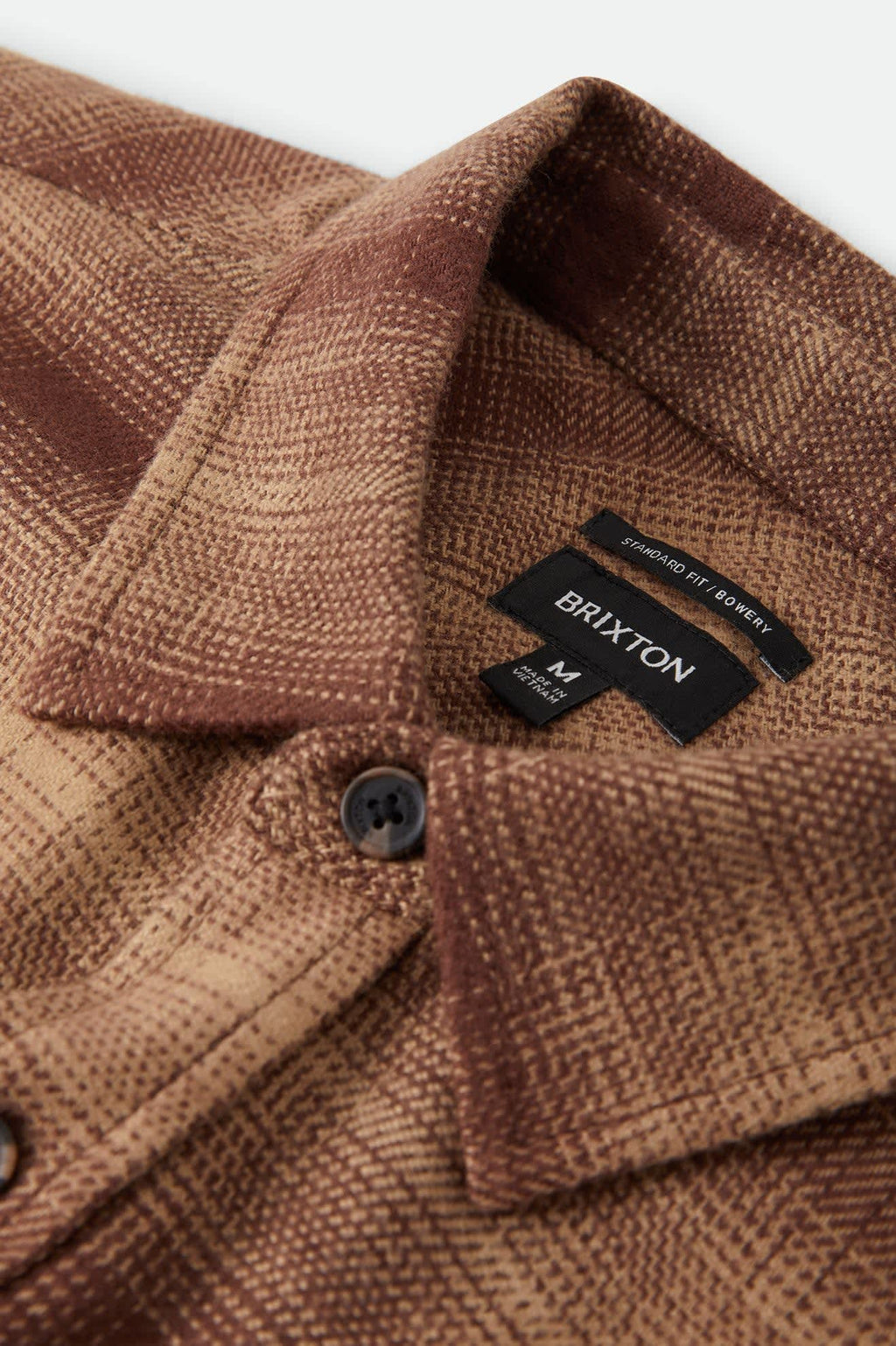 Brixton - Bowery Flannel Chocolate/Khaki