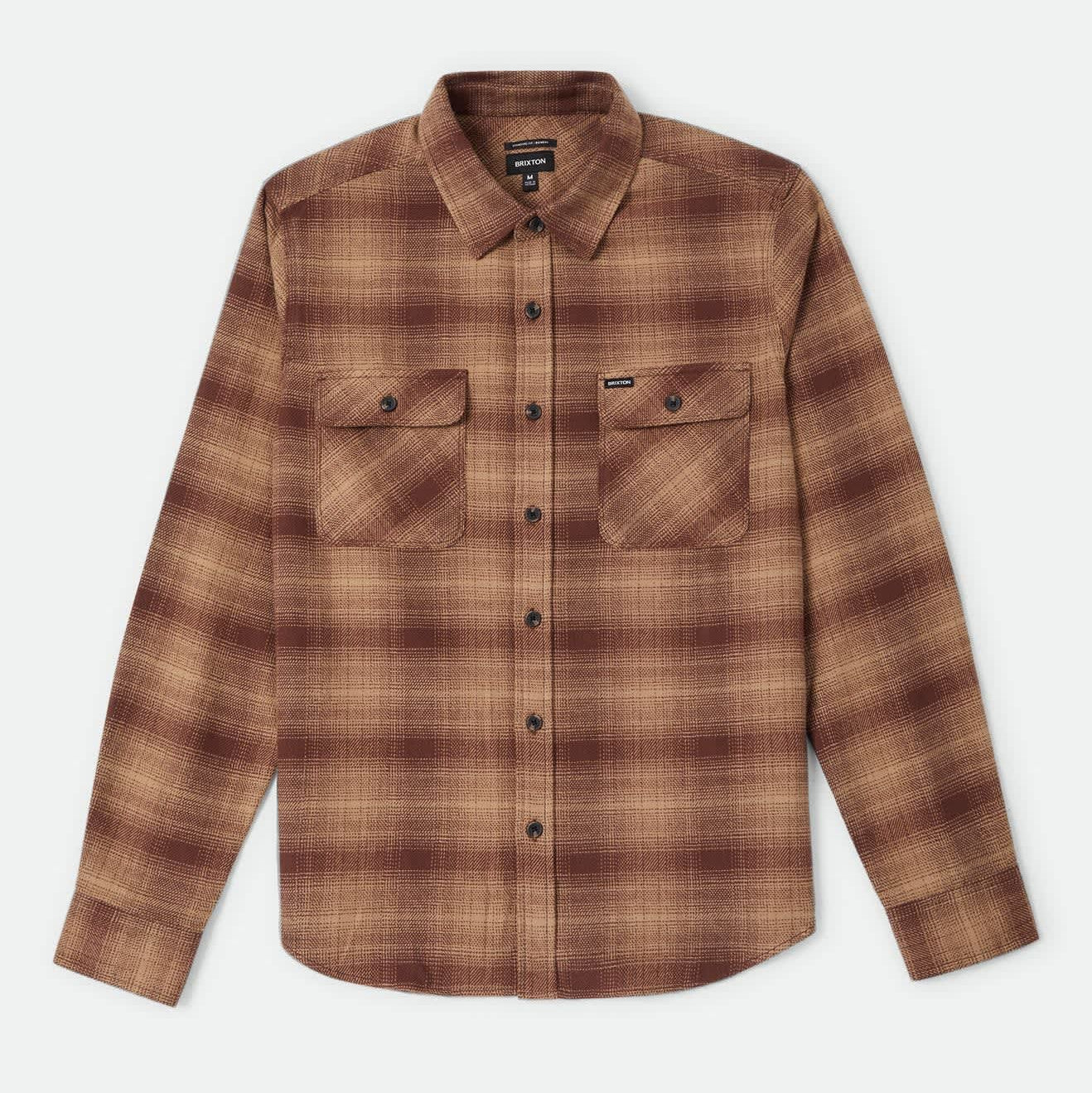 Brixton - Bowery Flannel Chocolate/Khaki