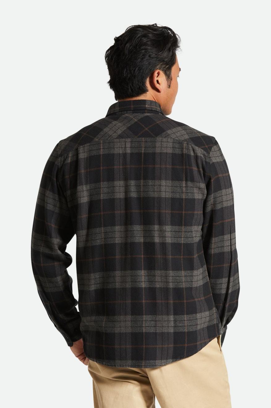 Brixton - Bowery Flannel - Black/Charcoal